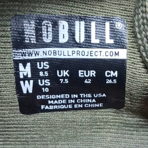 NOBULL SuperFabric Grey Athletic Trainers Shoes Womens 10 - Picture 8 of 8